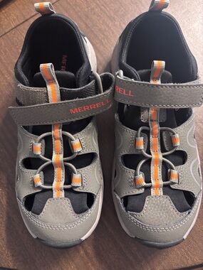 Merrell Kids Olive Green and Orange Water Shoes